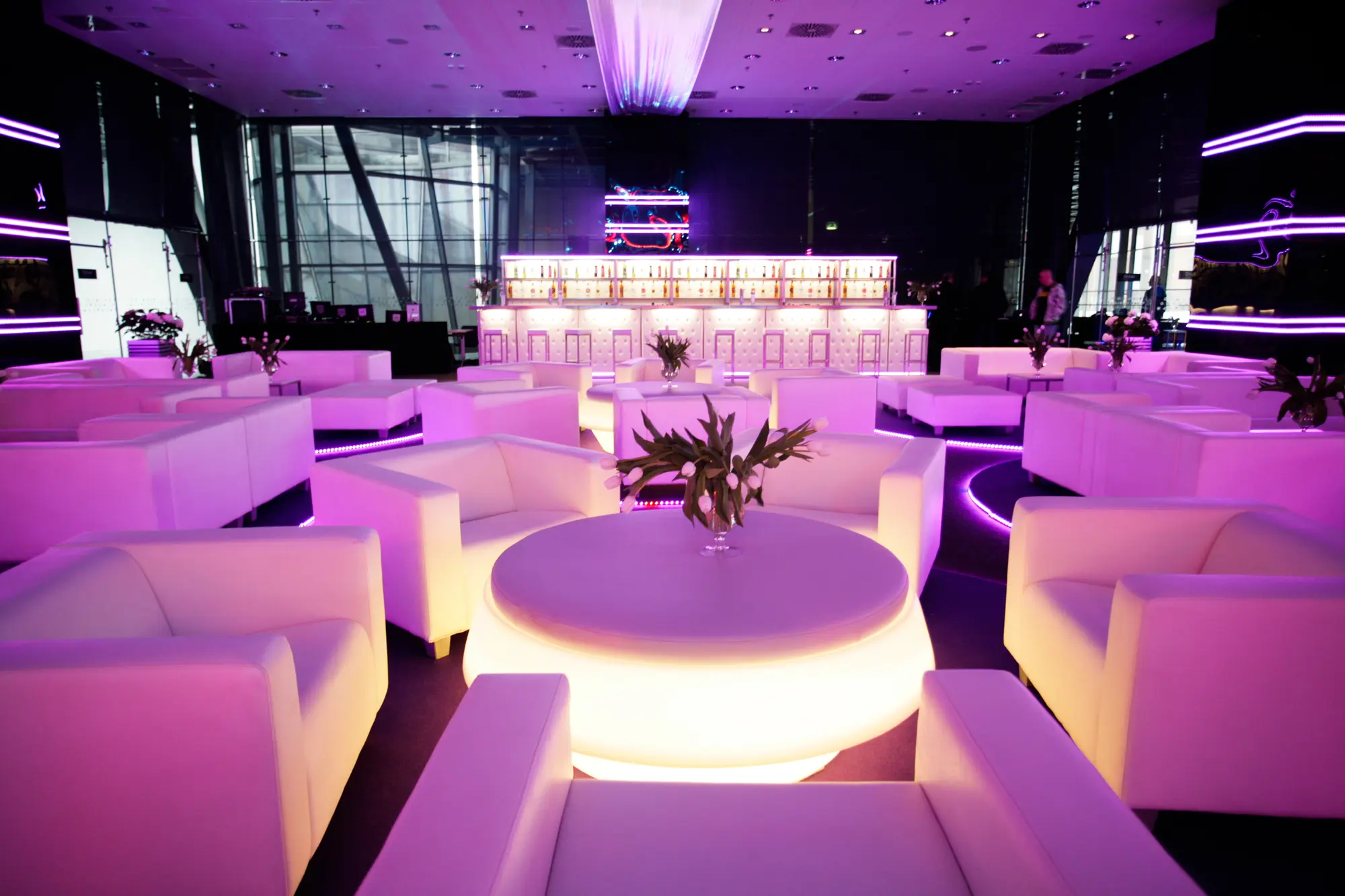 Weiße Lounge-Möbel